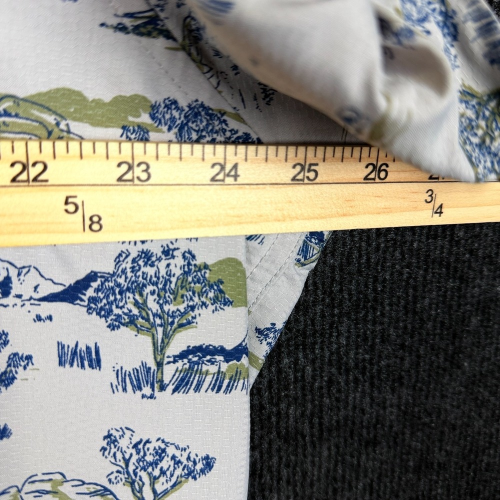 Eddie Bauer Shirt Men XL White Landscape Nature Graphic Mesh Back Hiking Camp - Picture 11 of 14